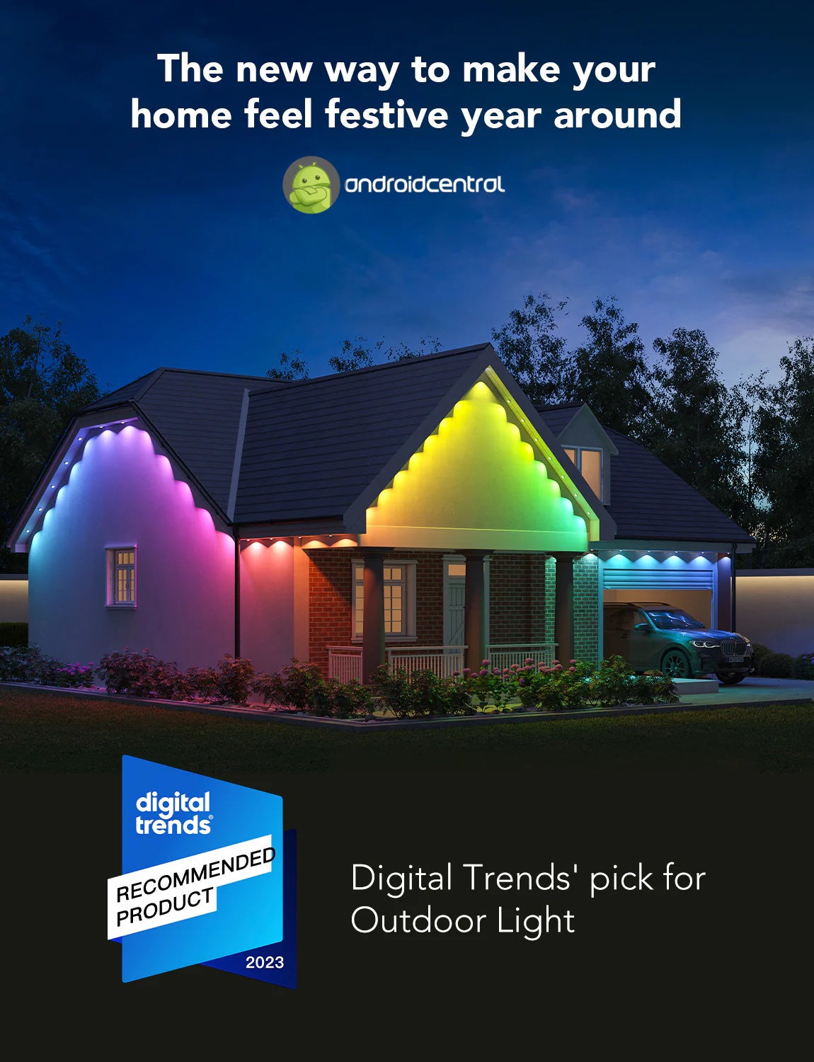 Govee Permanent Outdoor Lights (30m) - Smart IP67 RGBIC Outdoor Lights - UNBOXED DEAL