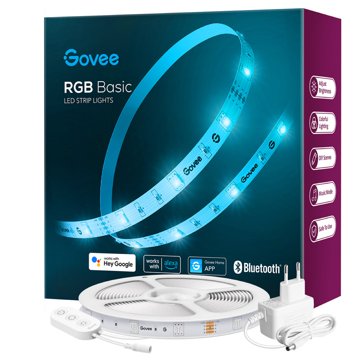 GetUSCart- Govee RGBIC Alexa LED Strip Lights, Smart Segmented