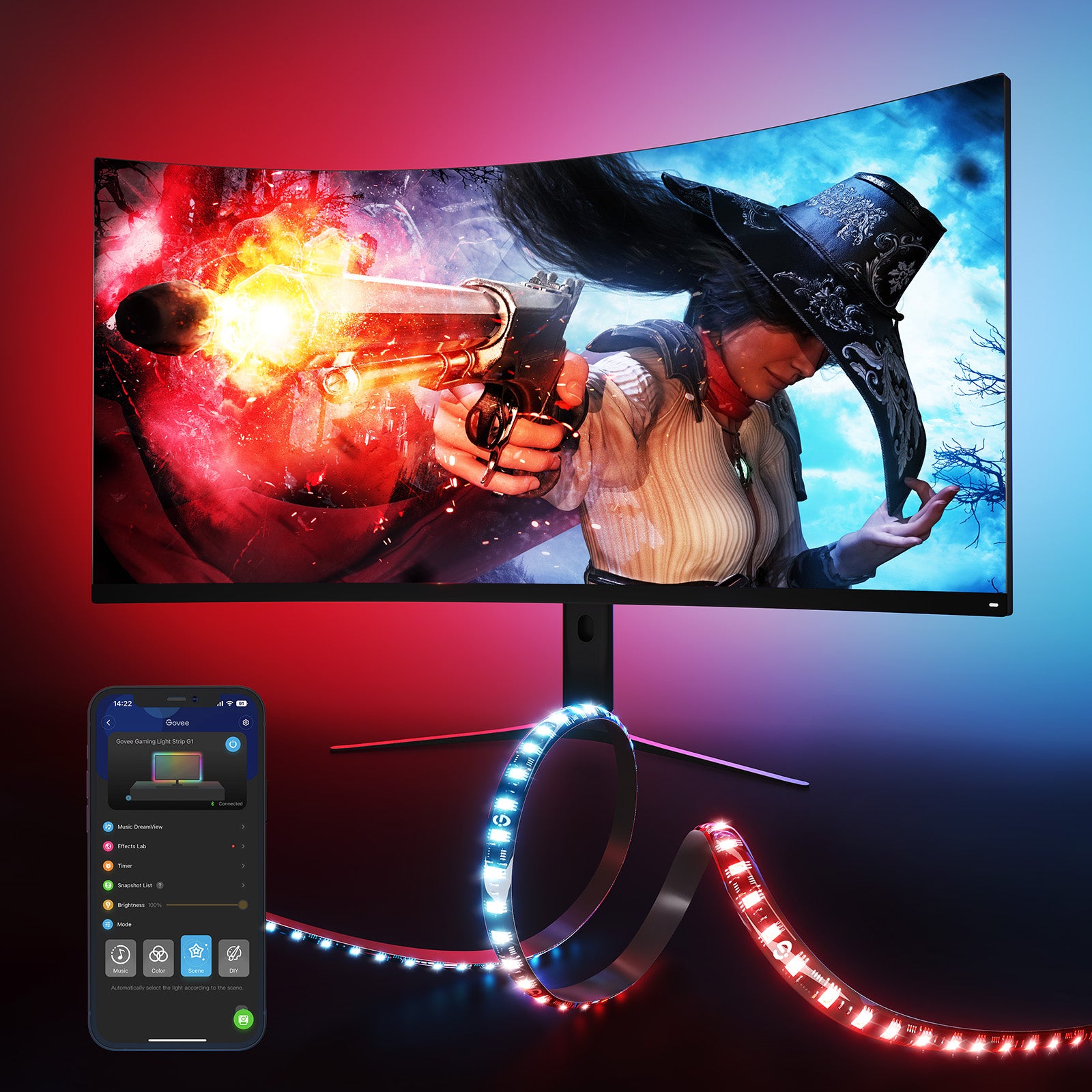 Monitor deals led strip