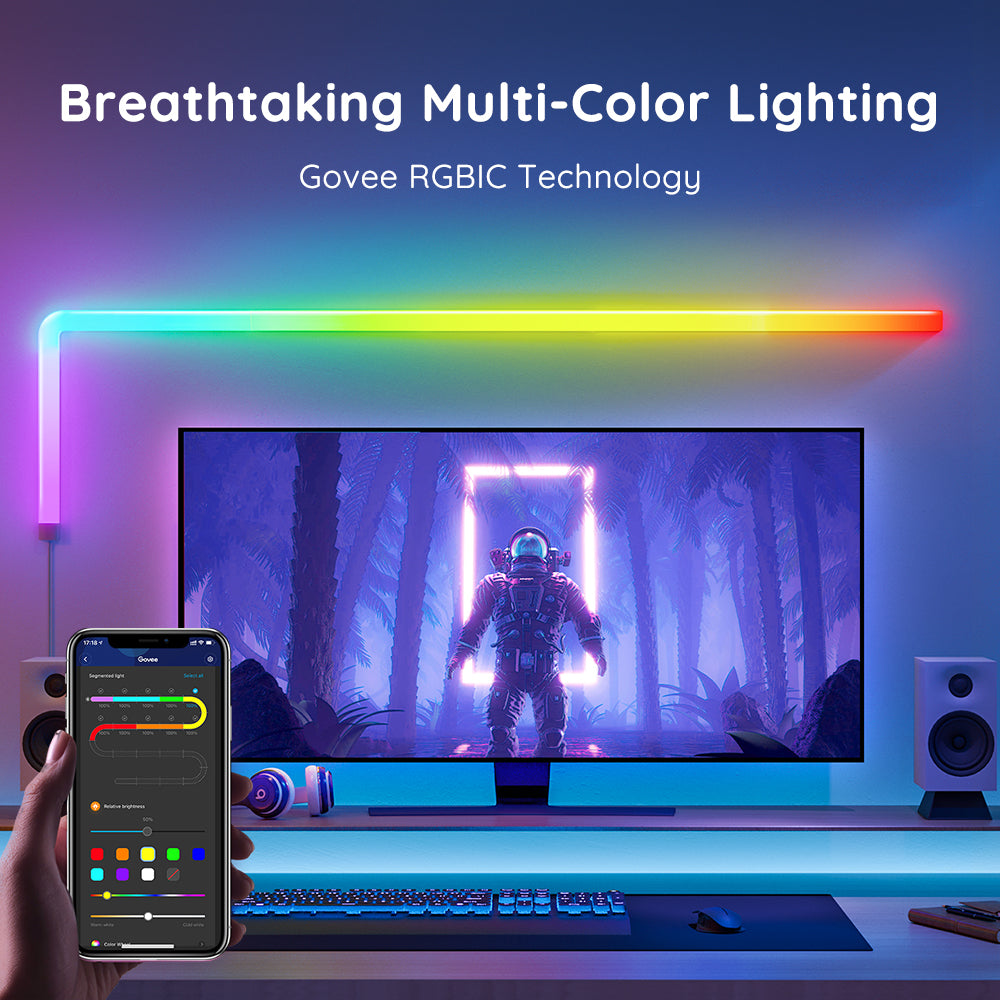 Govee Glide RGBIC Wall Light 8 4 or 6 1 Smart Music Sync Light