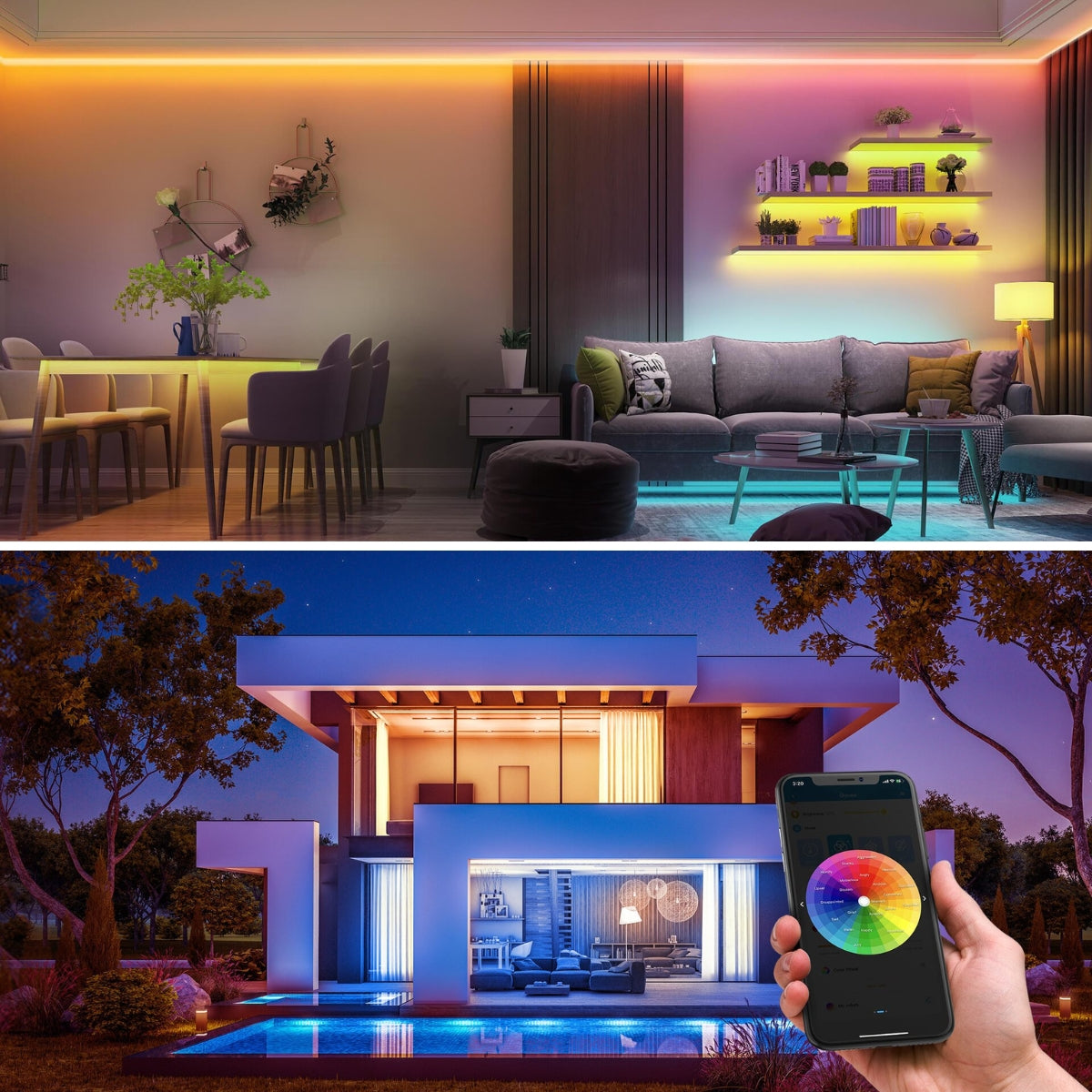 Govee RGB Smart Wi-Fi + Bluetooth LED Strip Lights [Energy Class A] - UNBOXED DEAL